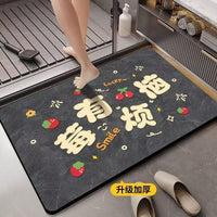 Diatomaceous Earth Bath Mat, Super Absorbent Quick Dry Non-Slip Floor Mat for Bathroom Entrance