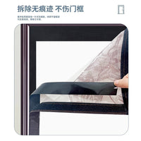 Magnetic Thermal Insulated Door Curtain for Air Conditioned Rooms, Windproof and Mosquito Repellent Plastic Partition