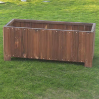 Outdoor Rectangular Wooden Planter Box for Garden Patio Balcony
