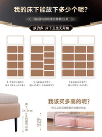 Under Bed Storage Box Flat Plastic Transparent Home Clothes Organizer Container