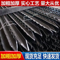 Heavy-Duty Steel Fence Posts for Wire Mesh Fencing and Garden Trellis, Solid Construction with Pointed Top