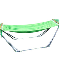 Hammock Stand for Single and Double Hammocks, Anti-Tip, No Installation Required, Indoor/Outdoor Adjustable Swing Bed