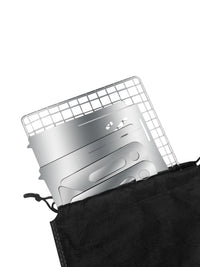Portable Stainless Steel Folding BBQ Grill Mini Charcoal Stove for Outdoor Camping