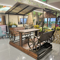Outdoor Patio Garden Villa Rocking Chair Leisure Table and Chair Scenic Area Homestay Power Rocking Chair Outdoor Iron Art Swing Chair