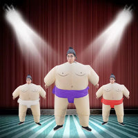 Inflatable Sumo Wrestler Costume for Adults and Kids - Funny Halloween Party Outfit