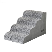 Pet Stairs for Dogs and Cats - Non-Slip 4-Step Ramp for Beds and Sofas