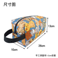 Cute Cartoon Portable Travel Toiletry Bag Large Capacity Wash Bag Cosmetic Organizer Pouch with Handle