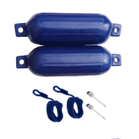 2-Pack Yacht Boat Fenders Inflatable PVC Marine Buoy Dock Shield Bumpers for Ships and Docks