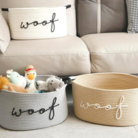 Cotton Rope Woven Storage Basket for Toys, Clothes, and Sundries