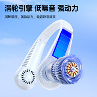Portable USB Rechargeable Neck Fan with 5-Speed Digital Display