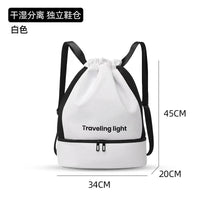 Waterproof Dry Wet Separation Swim Bag for Men and Women, Portable Sports Gym Backpack for Swimwear and Gear