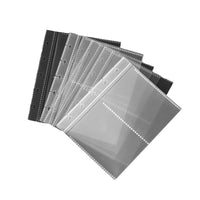 Clear 2-Pocket Mushroom Hole Photo Album Pages for 3-inch and 3.5-inch Cards