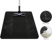 Waterproof Non-Slip EVA Cat Litter Mat with Detachable Washable Magic Tape Edges