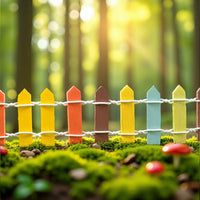 Miniature Garden Fence Decor for Moss Terrariums and DIY Landscapes