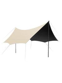 Portable Black Glue Tarp Tent for Outdoor Camping, Picnic, Sunshade, Rainproof, Windproof