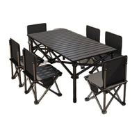 Portable Folding Camping Table and Chair Set for Outdoor Picnic