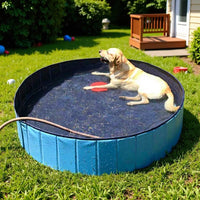 Foldable PVC Pet Swimming Pool for Dogs and Cats, Portable Bathing Tub