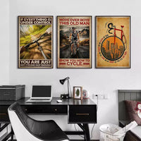 Vintage American Bicycle Wall Art Print for Study and Home Decor