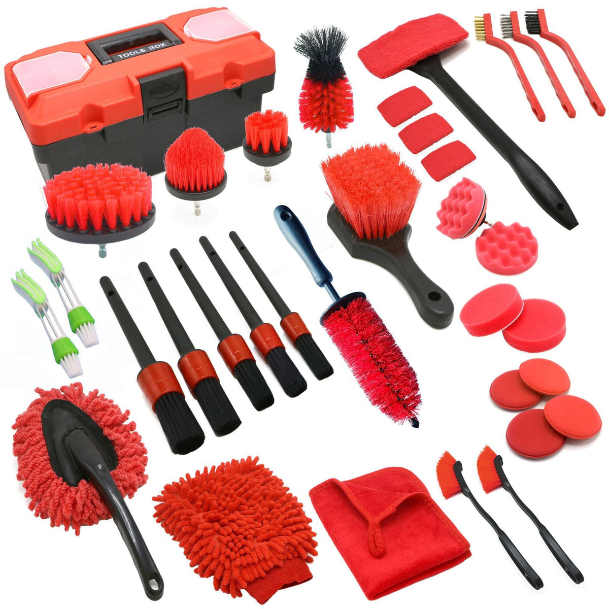 Drill Brush Cleaning Kit for Car Detailing and Polishing, Power Scrubber Tool Set