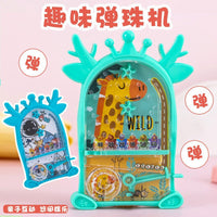 Mini Pinball Machine Game, Compact Arcade Games for Travel, Manual Pinball Toy for Kids Board Games