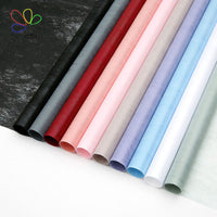 Marshmallow Cotton Paper Flower Wrapping Paper for Bouquets, Solid Color Floral Packaging Material