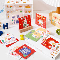 Cute Cartoon Kids' Day Greeting Cards with Envelopes for Birthday, Thank You, and Encouragement Messages