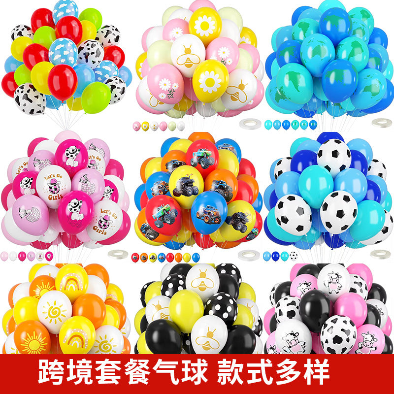 Sequined Confetti Balloon Set for Christmas Halloween Birthday Party Decoration
