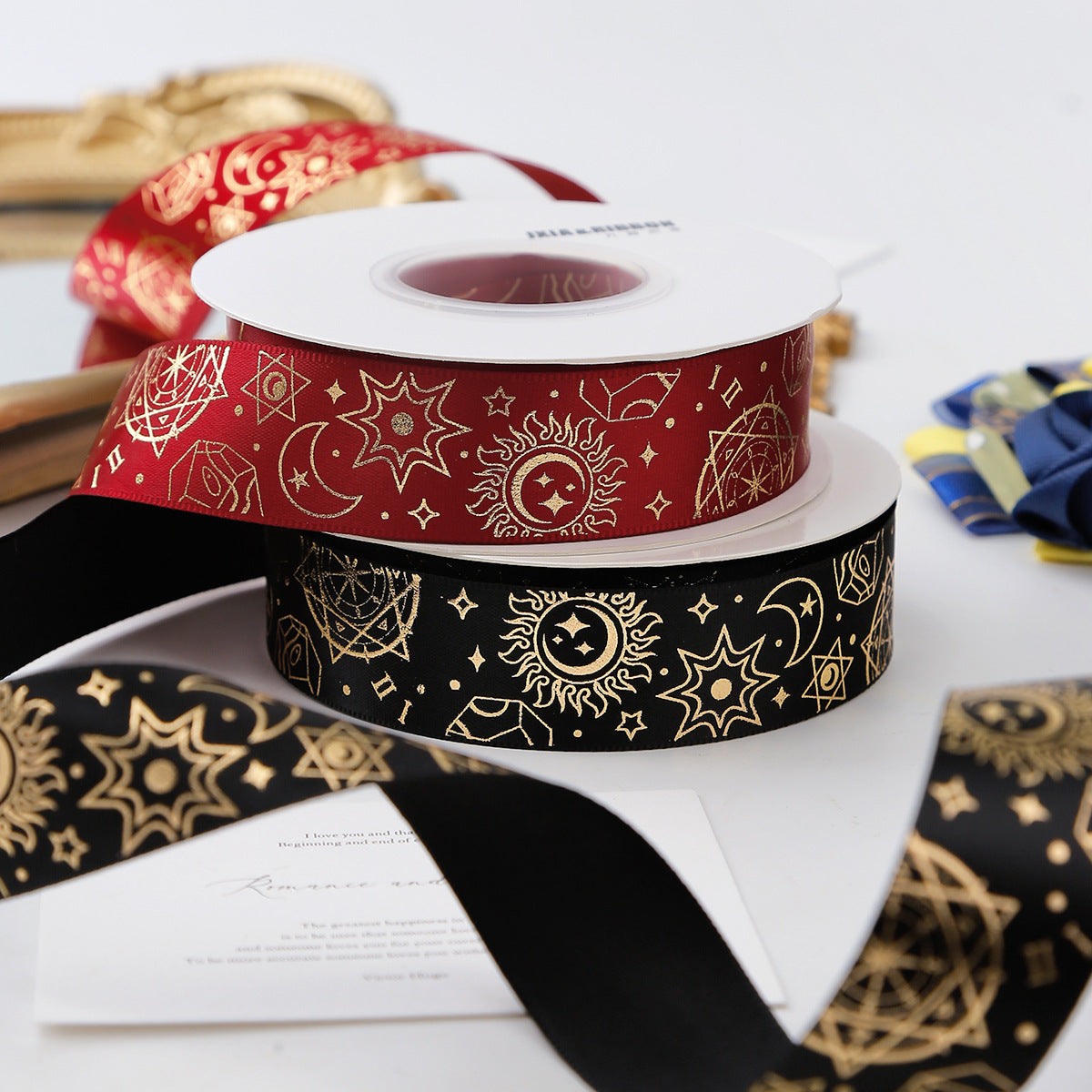 2.5cm Hot Stamping Ribbon for DIY Crafts and Decorations