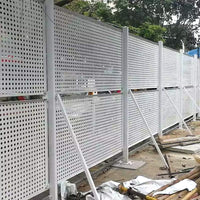 Perforated Wind Barrier for Municipal Engineering Safety Isolation