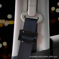 Rhinestone Car Seat Belt Clip Adjuster for Kids and Adults, 2-Pack