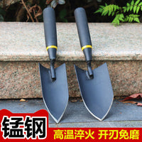 Heavy-Duty Manganese Steel Garden Trowel and Hoe Set for Digging and Planting