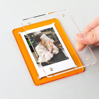Magnetic Photo Frame for 4x6, 5x7, 6x8 Inch Photos, Desktop Display Stand