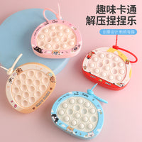 Cute Capybara 14-Hole Pop Fidget Toy Keychain for Stress Relief