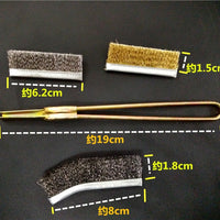 Mini Wire Brush for Rust Removal and Cleaning, Straight/Bent Head Stainless Steel