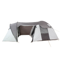 Outdoor 5-8 Person Family Camping Tent Double Layer Windproof Tunnel Tent with 1 Room and 1 Hall