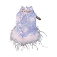 Pet Chinese New Year Tang Suit with Plush Lining for Small Dogs