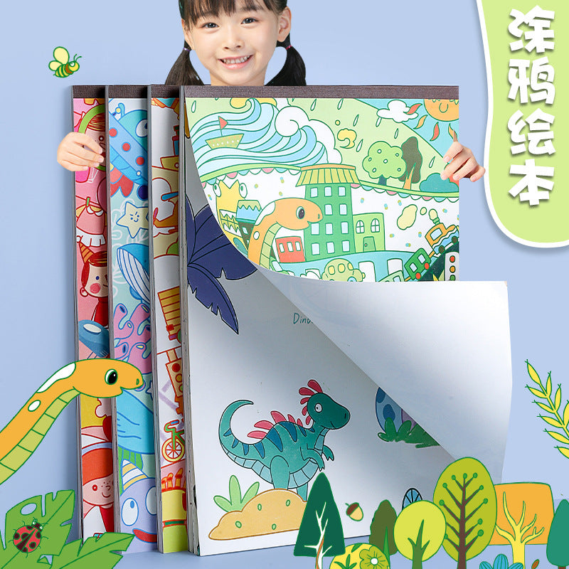 Children's 8K Sketchbook Doodle Coloring Book with Thick Pages