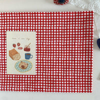 Ins-Style Star Plaid Dot Floral Flannel Fabric for DIY Crafts and Home Decor