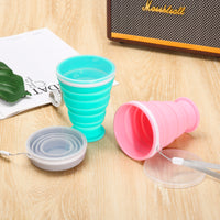 Portable Collapsible Silicone Travel Cup for Outdoor Sports and Business Trips