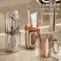 Portable Travel Toothbrush Holder and Mouthwash Cup Set