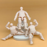 2.5-3 inch BJD Doll Body for Customization and Dress-Up, 6.3cm Articulated Hands, Princess Doll Accessories