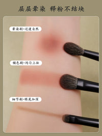 Professional Squirrel Hair Blend Eyeshadow Brush Set for Detailed Eye Makeup and Highlighting