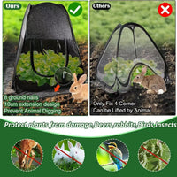 Garden Plant Protective Cover with Sunshade and Insect Netting