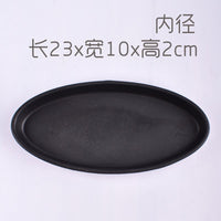 Purple Clay & Inkstone Bonsai Drip Tray for Micro Landscapes