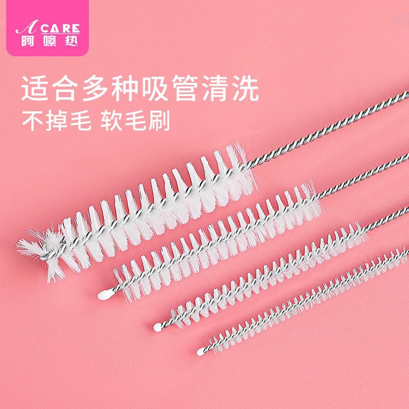 Straw Cleaning Brush Set for Bottles, Tubes, and Small Gaps