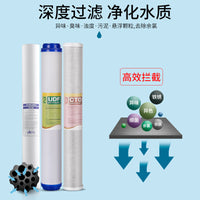 20-inch 3-Stage Commercial Water Vending Machine Filter Cartridge Set with PP Cotton, GAC, and CTO