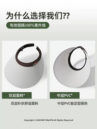 Japanese UV Protection Sun Visor Hat for Women - Lightweight Headband Design