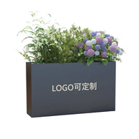 Outdoor Planter Box Large Flower Pot Balcony Planting Container for Patio Garden Terrace
