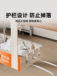 Under Desk Cable Management Tray, No-Drill Power Strip Holder for Wire Organization