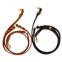 Multifunctional Crossbody Pet Leash Vintage Cowhide Hand-Woven Hands-Free Shoulder Dog Leash